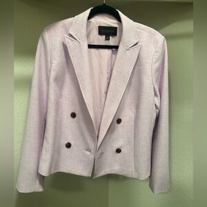 Ann Taylor Factory Women's Lavender Double-Breasted Blazer - Size 14